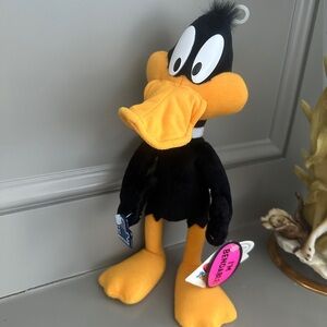 Black and Yellow Duck Plush Toy